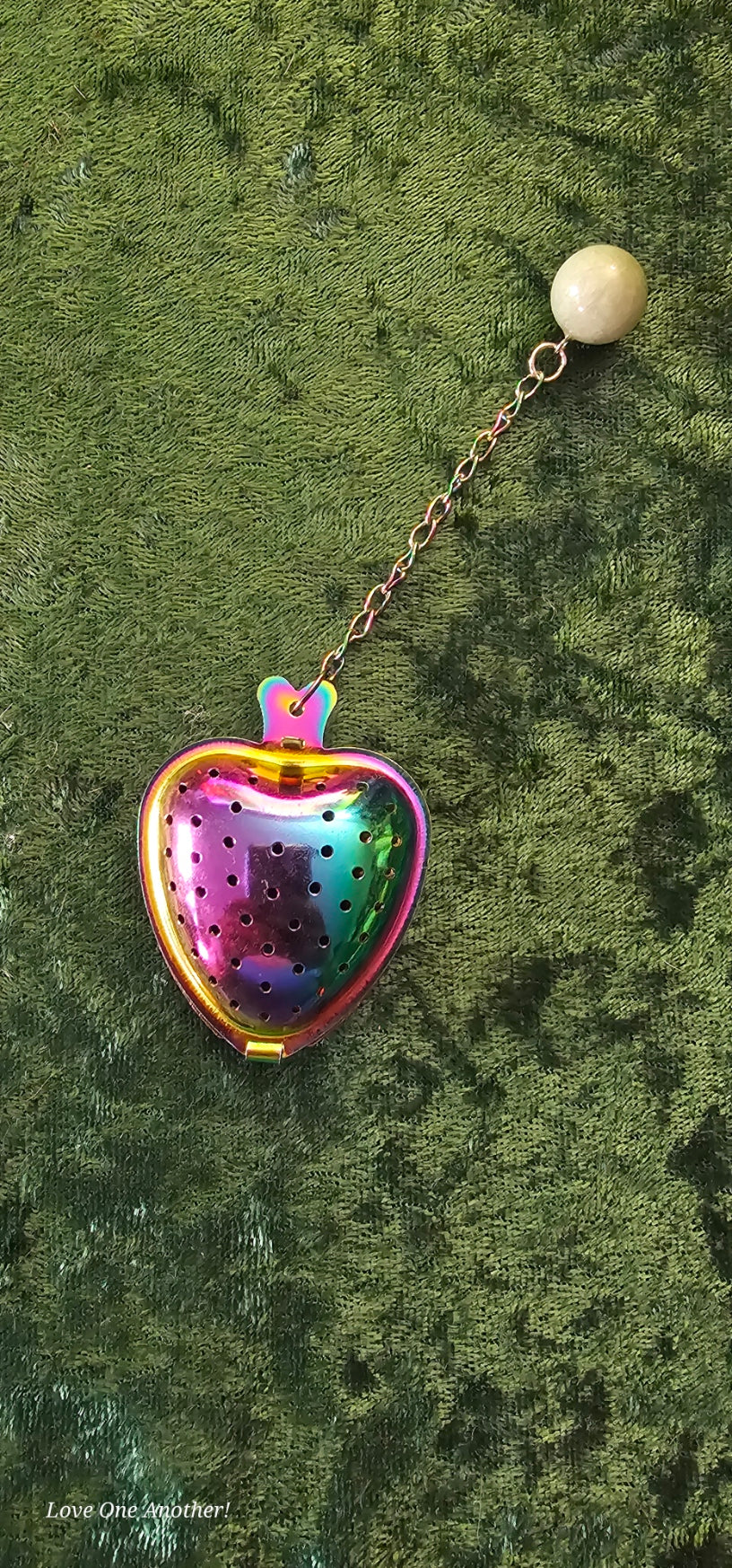 Rainbow Tea Strainer Hearts