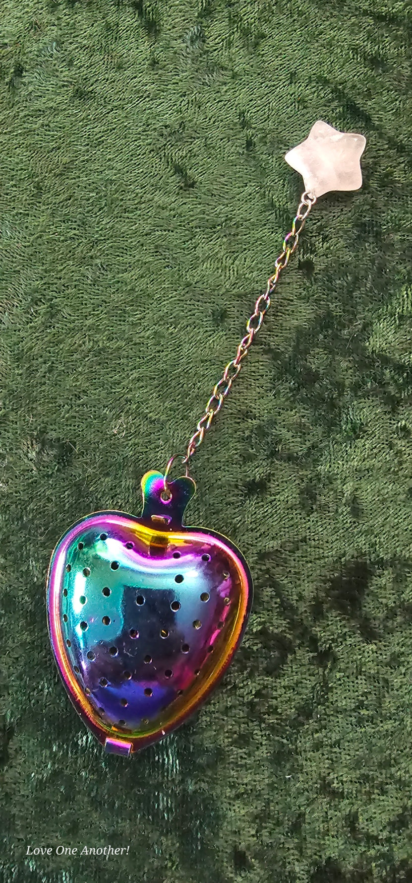 Rainbow Tea Strainer Hearts