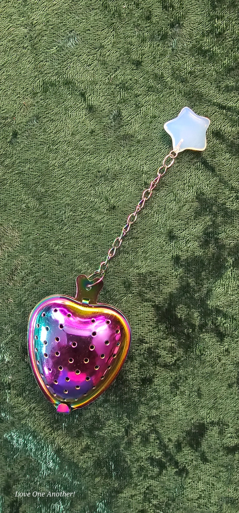 Rainbow Tea Strainer Hearts