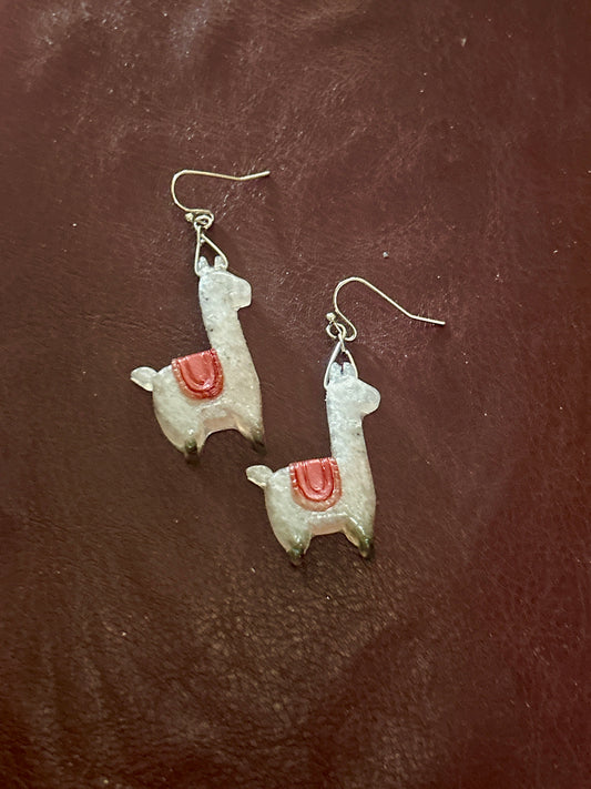 Llama earrings