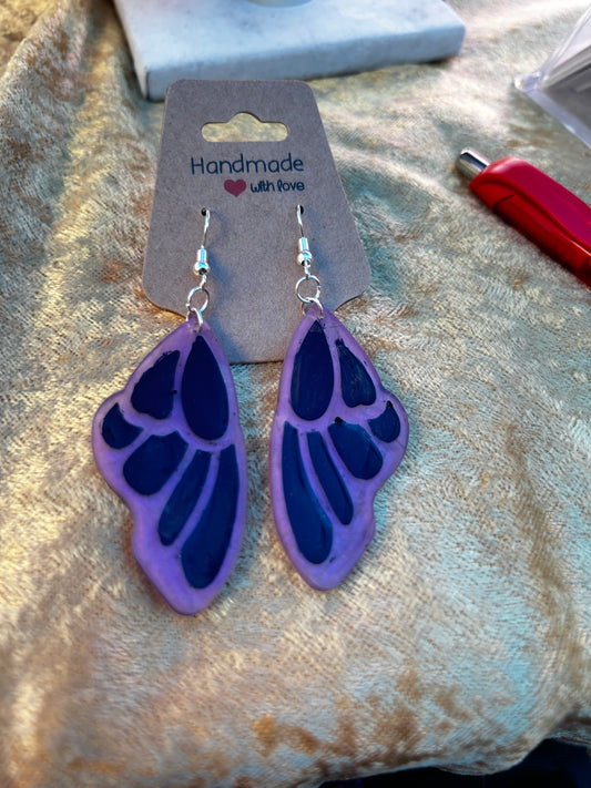 Butterfly wing earring