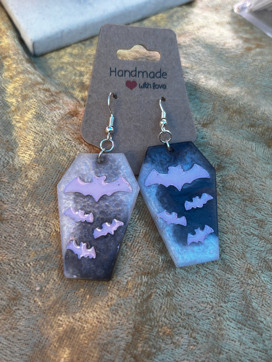 Coffin earrings